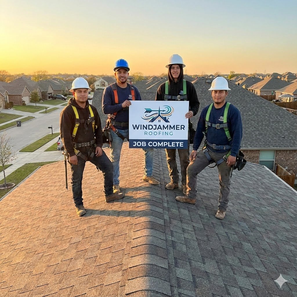 windjammer roofing job complete midland tx